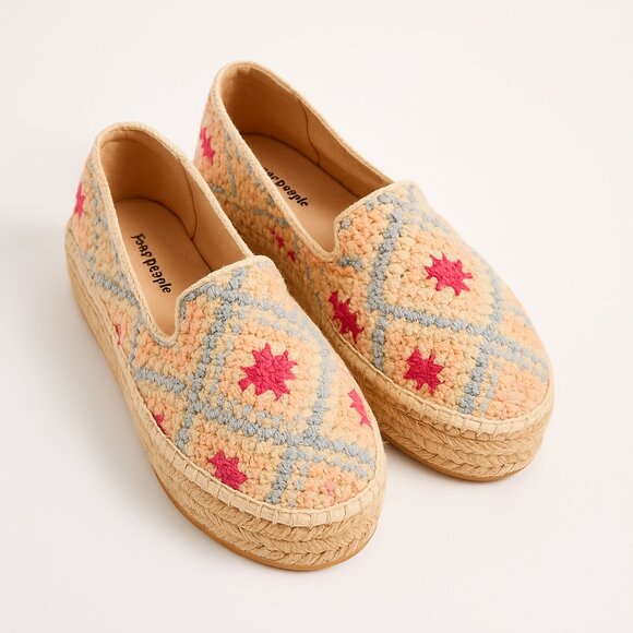 Free People Shoes - Free People Gran Via Crochet Espadrilles in Multicolor Size 38 EU / 7.5 US NEW